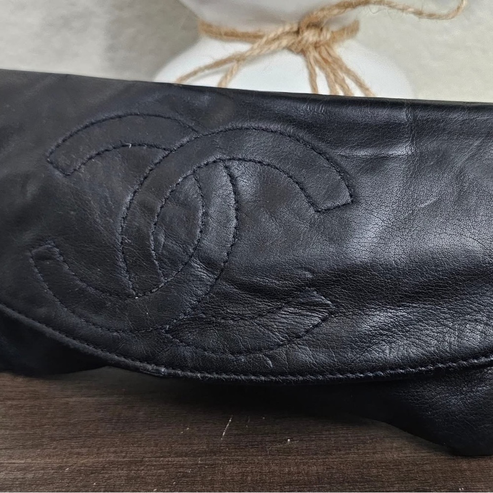 Vintage Chanel Timeless Double Flap Wallet-Restorable